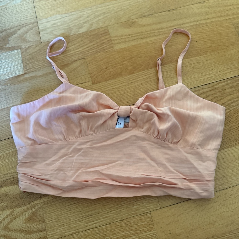 Orange Princess Polly Bandeau Crop Top